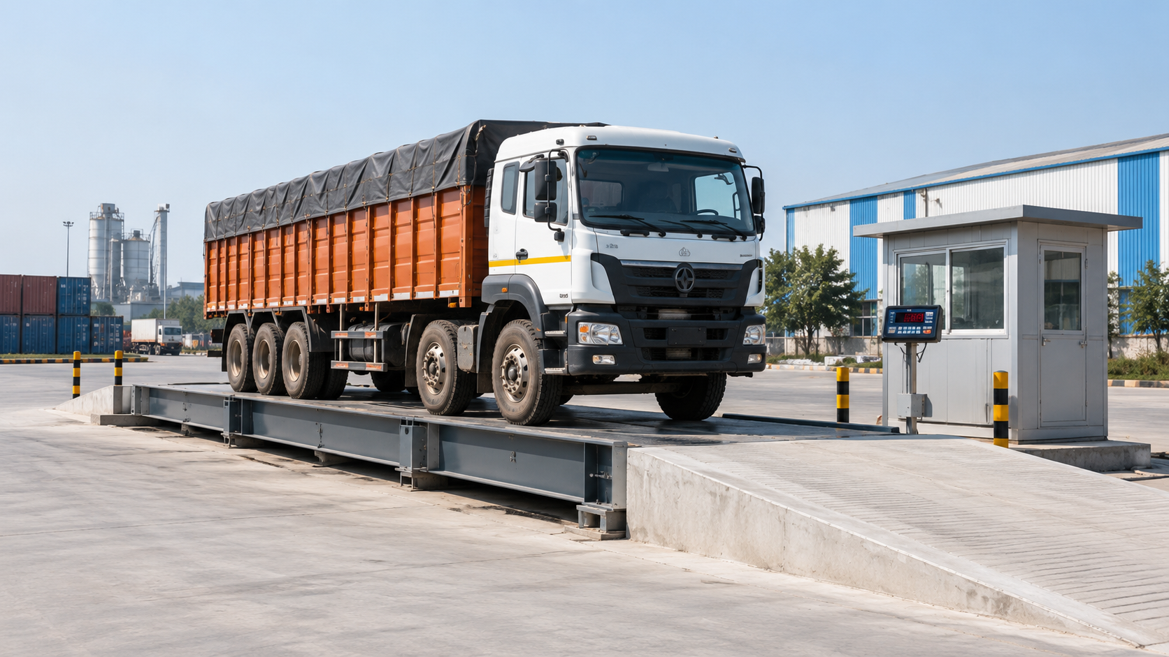 Industrial truck weighbridge system